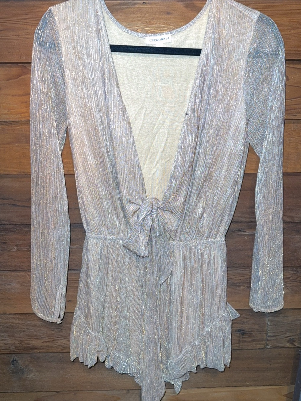 Cotton Candy LA Gold Romper
